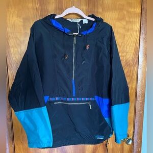 Vintage L.L. Bean Black and Teal Jacket